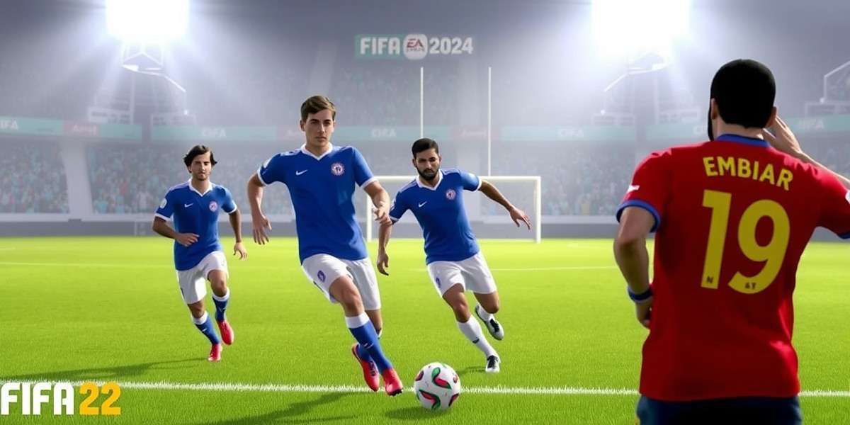 FIFA 22 screenshot showing Indian national team in action with FIFA 22 watermark