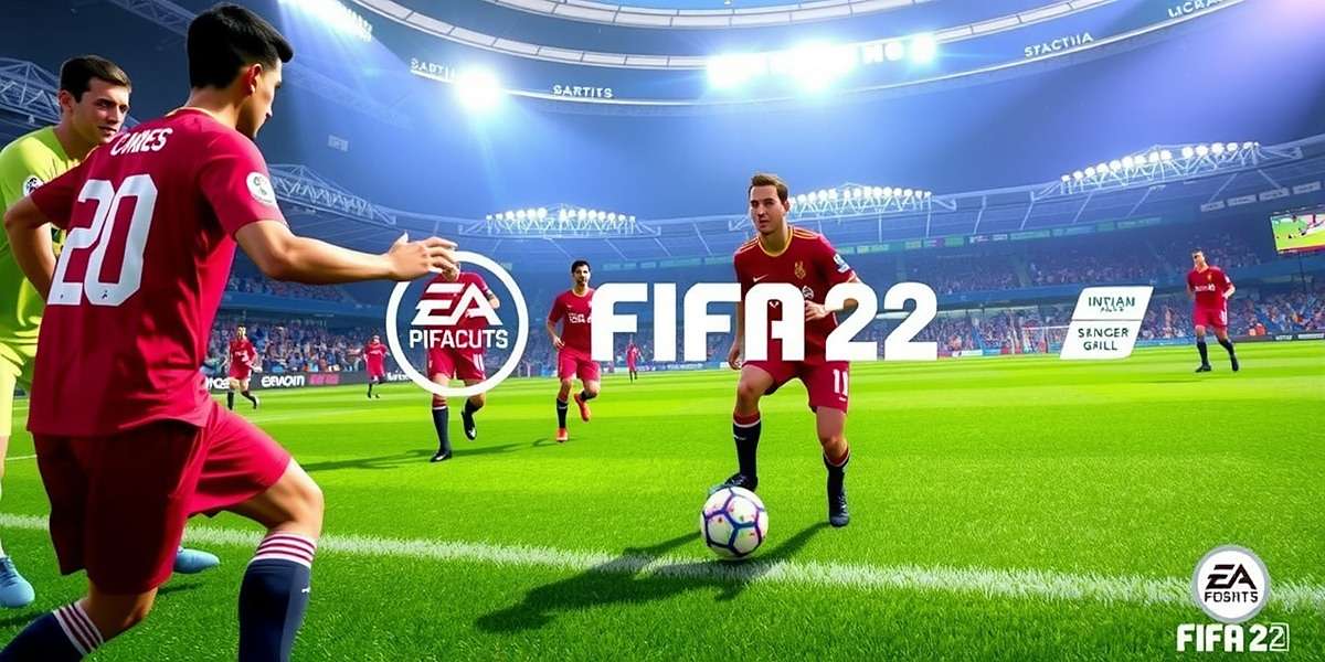 FIFA 22 gameplay showing Indian players in action with FIFA 22 watermark